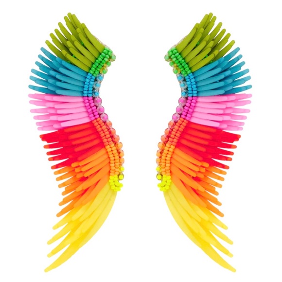 ๐บ๐HP๐๐บ NWT Mignonne Gavigan Madeline Earrings Neon Rainbow - Picture 14 of 16